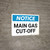 Notice: Main Gas Cut-Off Landscape