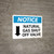 Notice: Natural Gas Shut-Off Valve with Down Arrow Landscape