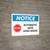 Notice: Stop - Automatic Gate Opens Inward with Icon Landscape