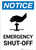 Notice: Emergency Shut-off with Icon Portrait