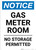 Notice: Gas Meter Room No Storage Permitted Portrait