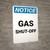 Notice: Gas Shut-off Portrait
