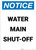 Notice: Water Main Shut-Off Portrait