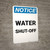 Notice: Water Shut-Off Portrait