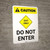 Caution: Exit Only - Do Not Enter Portrait