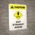 Caution: Exit Straight Ahead Portrait