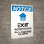 Notice: Exit - Automatic Gate - Pull Forward To Open Portrait