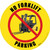 No Forklift Parking (Yellow) Floor Sign