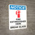 Notice: Fire Extinguisher Here Break Glass Portrait