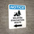 Notice: Wildfire Evacuation Route with Left Arrow and Icon Portrait