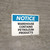 Notice: Warehouse Contains Petroleum Products Landscape