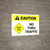 Caution: Dead End - No Thru Traffic with Icon Landscape