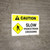 Caution: Slow Pedestrian Crossing with Icon Landscape