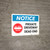 Notice: Private Driveway - Dead End with Icon Landscape