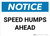 Notice: Speed Humps Ahead Landscape