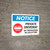 Notice: Do Not Enter - Private Driveway - No Trespassing or Solicitors with Icon Landscape