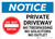 Notice: Private Driveway - No Outlet - Solicitors Or Trespassing Landscape