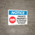 Notice: Private Property - No Trespassing/Solicitors/Parking with Icon Landscape