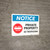 Notice: Private Property - No Trespassing with Icon Landscape