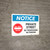 Notice: Private Street - No Parking or Trespassing with Icon Landscape