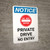 Notice: Private Drive - No Entry Portrait