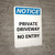 Notice: Private Driveway - No Entry Portrait