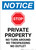 Notice: Private Property - No Turn Around/Trespassing/Outlet Portrait