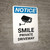Notice: Smile - Private Driveway with Icon Portrait