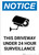 Notice: This Driveway Under 24 Hour Surveillance with Icon Portrait