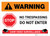 Warning: Stop - Do not Enter - 24 Hour Video Surveillance Landscape