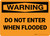 Warning: Do Not Enter When Flooded Landscape