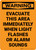 Warning: Evacuate This Area Immediately When Light Flashes Or Alarm Sounds Portrait