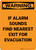 Warning: If Alarm Sounds Find Nearest Exit For Evacuation Portrait