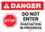 Danger: Do Not Enter Evacuation In Progress Landscape