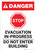 Danger: Evacuation In-Progress - Do Not Enter - Do Not Enter Building Portrait