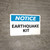 Notice: Earthquake Kit Landscape