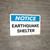 Notice: Earthquake Shelter Landscape