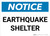 Notice: Earthquake Shelter Landscape