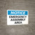 Notice: Emergency Assembly Area Landscape