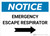 Notice: Emergency Escape Respirator with Right Arrow Landscape