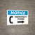 Notice: Emergency Phone with Right Arrow and Icon Landscape