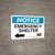 Notice: Emergency Shelter Mile with Left Arrow Landscape