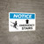Notice: Emergency Stairs with Up Arrow Landscape