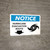 Notice: Hurricane Evacuation Route with Left Arrow and Icon Landscape