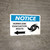 Notice: Hurricane Evacuation Route with Left Arrow Landscape