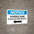 Notice: Hurricane Evacuation Route with Right Arrow and Icon Landscape