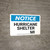 Notice: In Case of Emergency Report To Evacuation Area Landscape