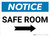 Notice: Safe Room Right Arrow Landscape