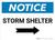 Notice: Storm Shelter Right Arrow Landscape