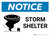 Notice: Storm Shelter with Icon Landscape